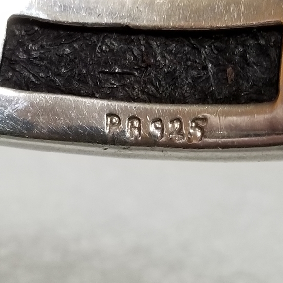 VERY RARE Silpada Sterling Silver & Leather Cuff Bracelet - Picture 11 of 12